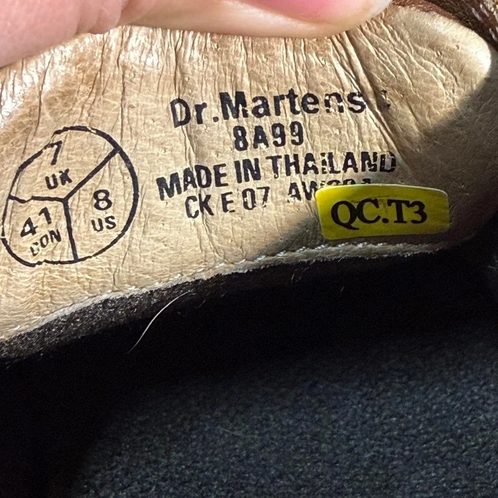 Dr. Martens 90s Y2K Air Wave square toe Brown Leather Shoes Men's US 8